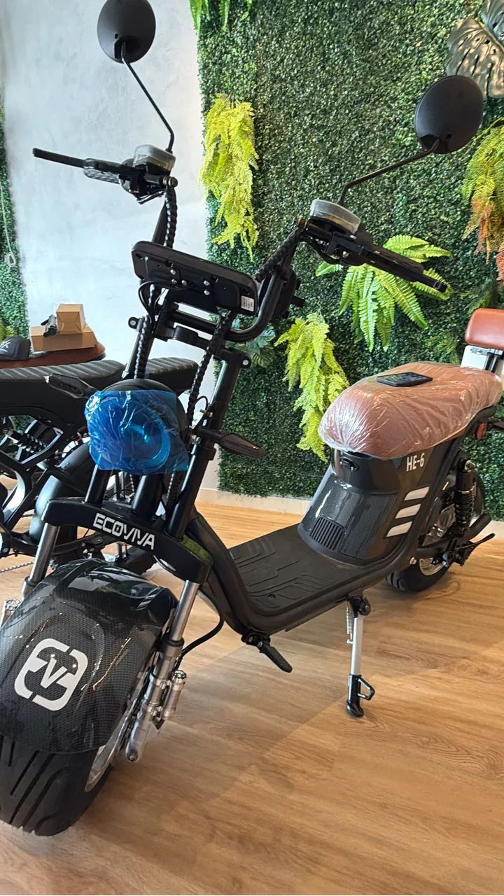 Scooter elétrica HE6  1000w pneu largo 