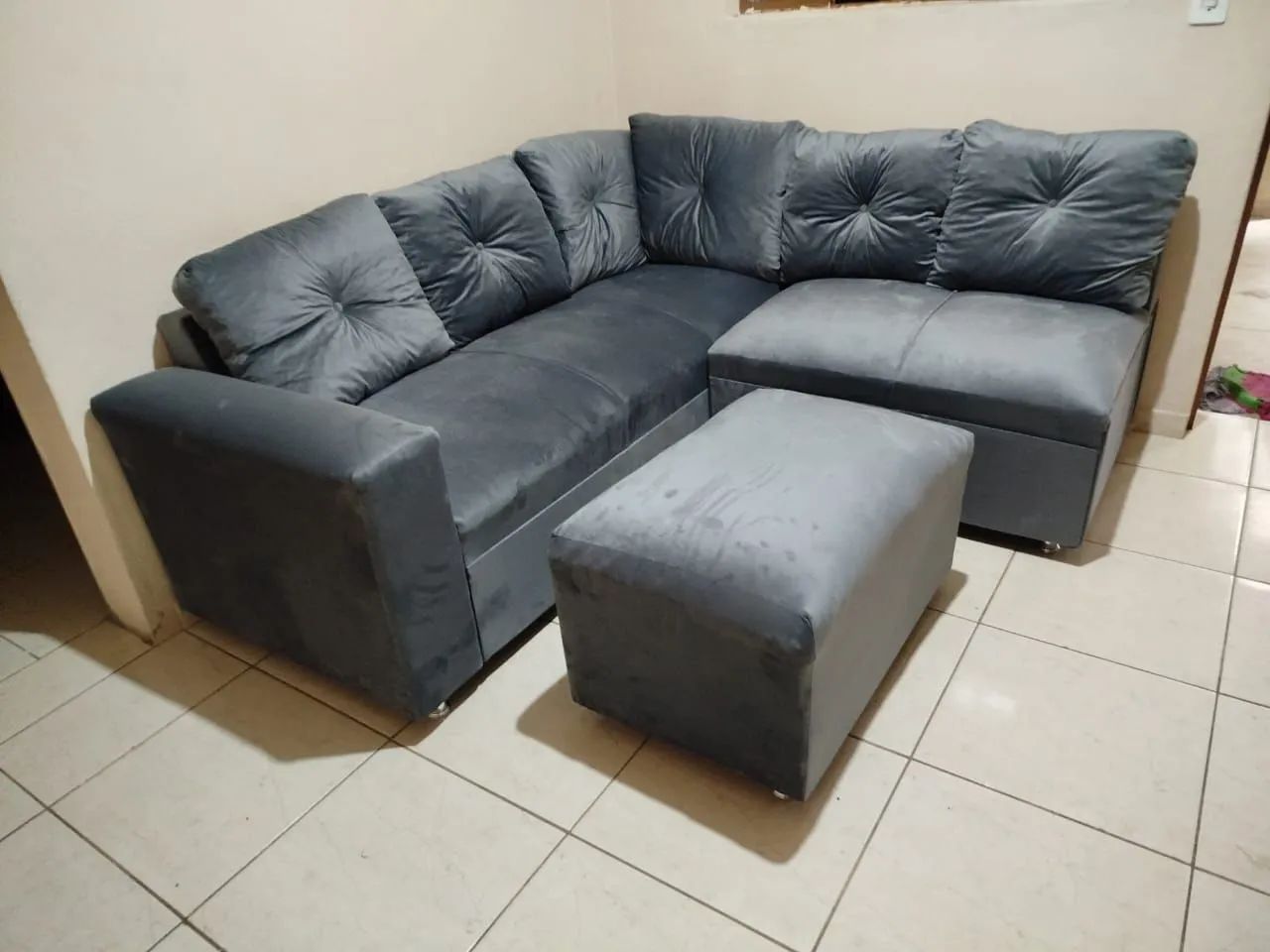 Sofá de Canto Luxo-Novo Pronta Entrega Direto da Fábrica 