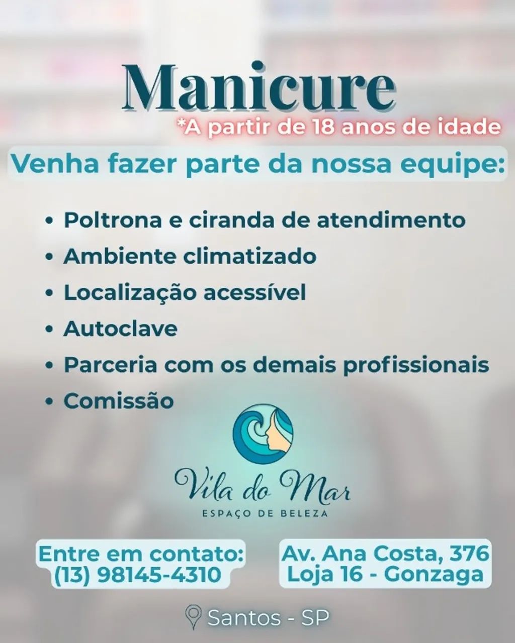 Vaga Manicure - Santos / SP