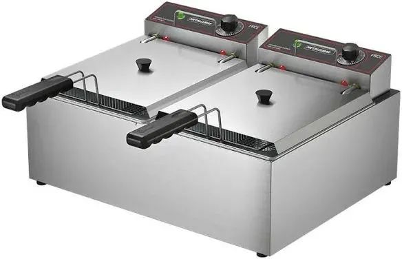 Fritador Elétrico 10 Litros 2 Cubas com Tampa FRCE 10  - VALENTE