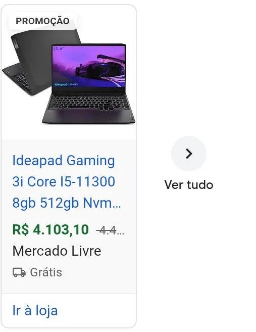 Notebook Gamer Lenovo Ideapad Gaming 3i, i5-11300H, GTX1650 4GB, 1TB, 16GB RAM, WINDOWS 11 - Foto 6
