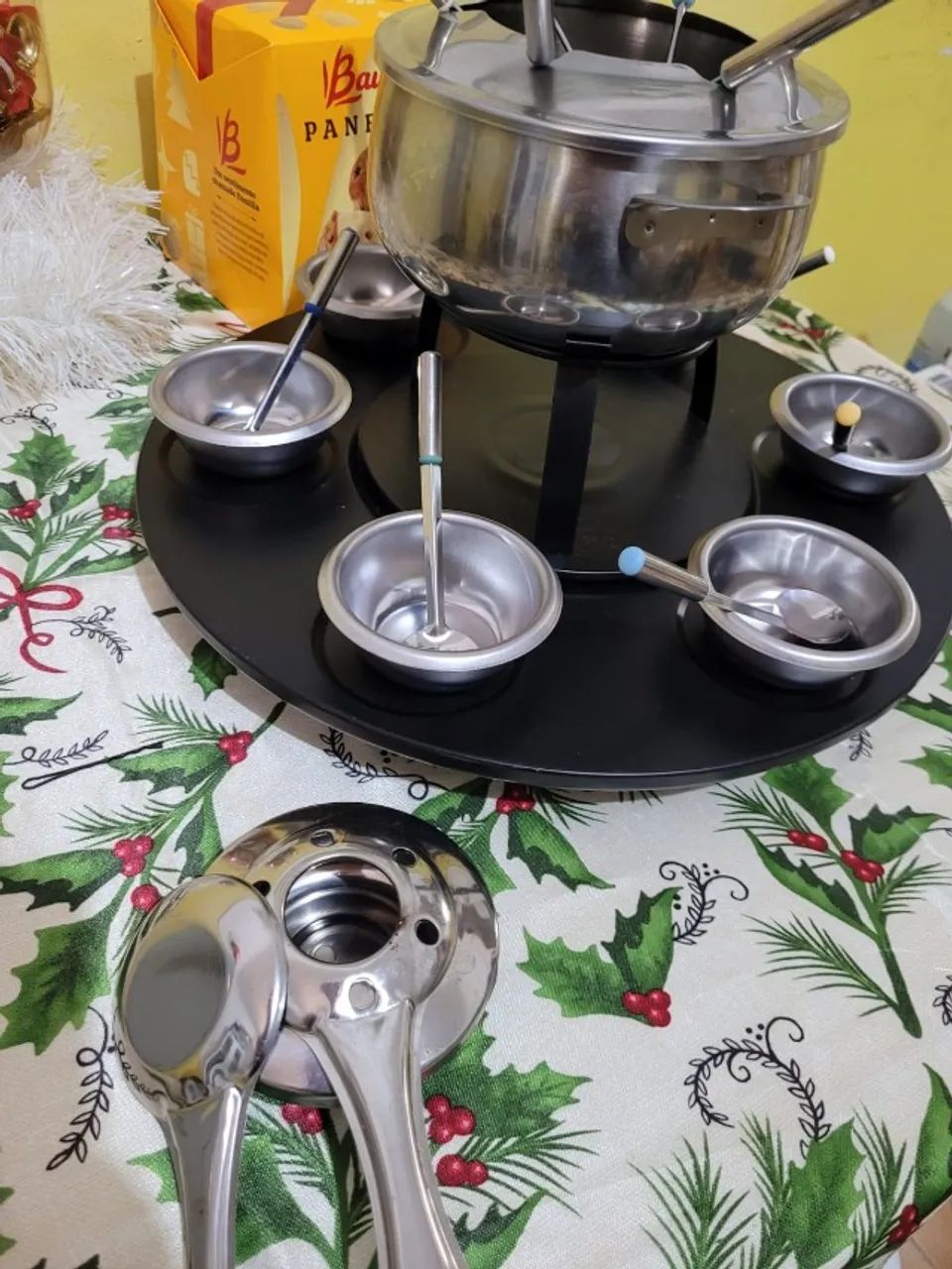 Aparelho de Fondue Inox - Completo Ótimo Estado - Foto 4