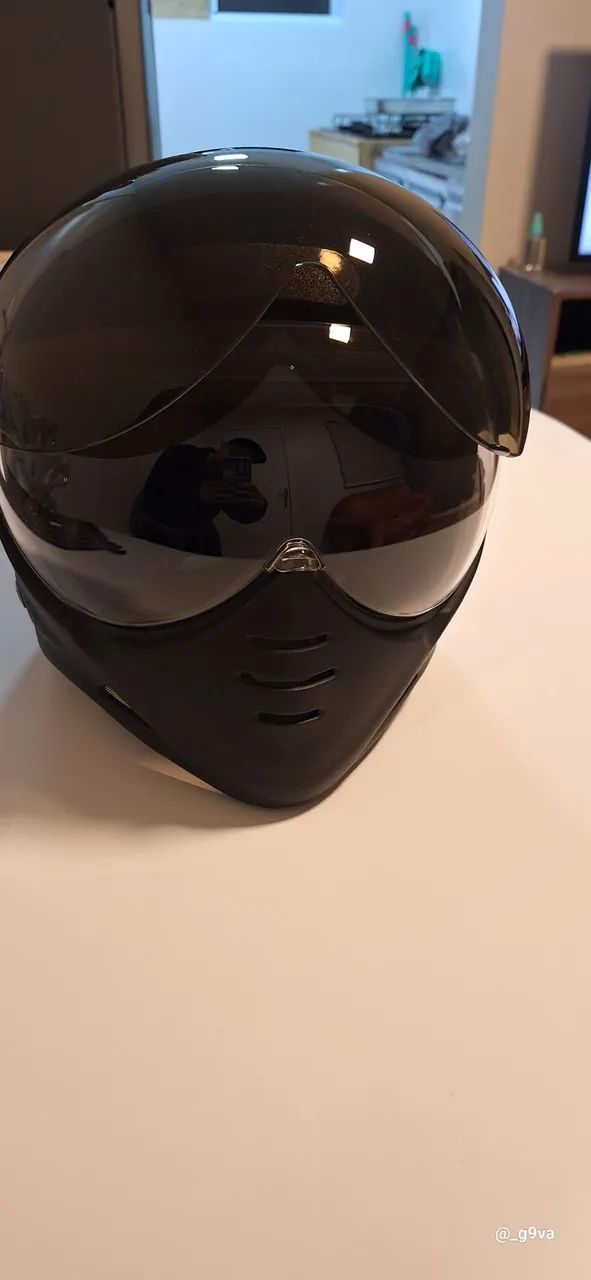 Capacete Moto estilo vintage com viseira - Foto 2