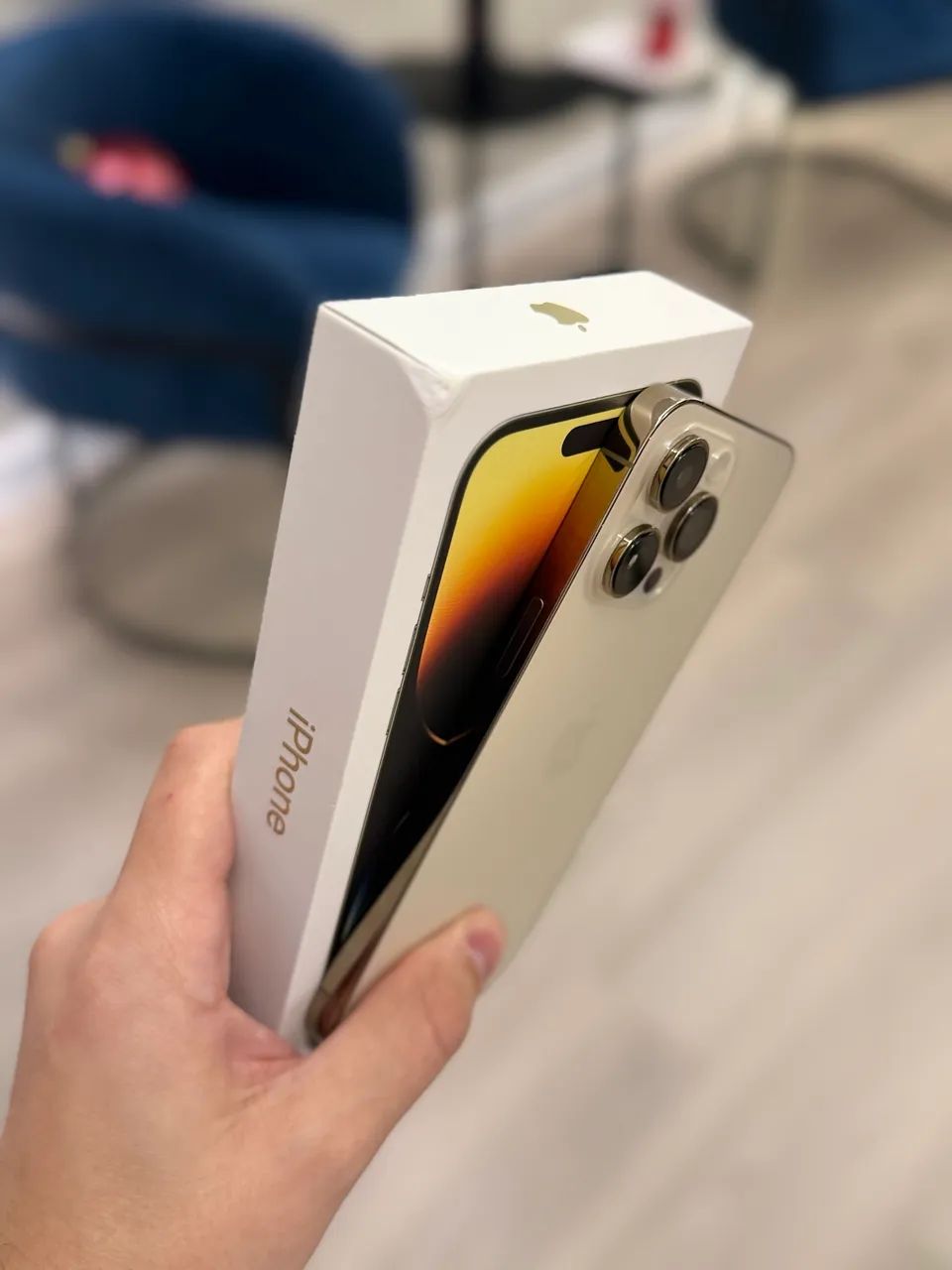 iPhone 14 Pro Max 128gb Gold 87% bateria - Celulares e Smartphones