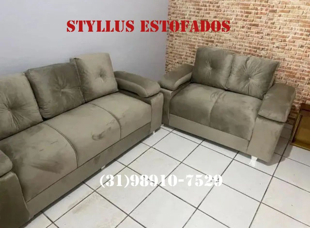 Sofá Estofado Completo - Conforto e Estilo