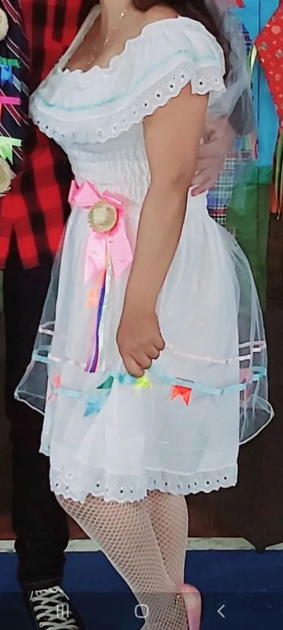 Vestido juninho veste P/M