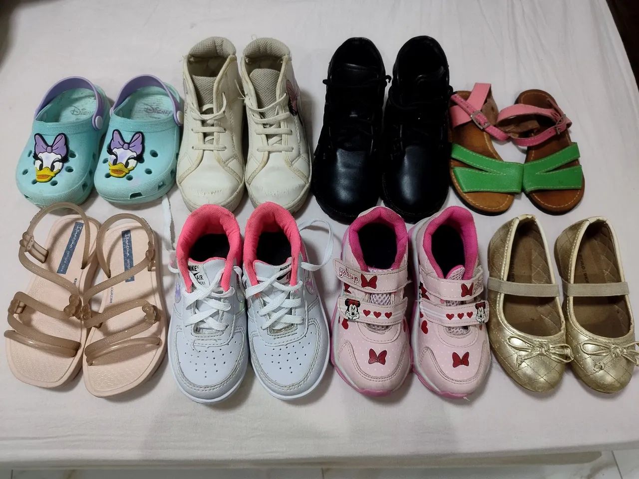 Lote de sapatos infantil menina 