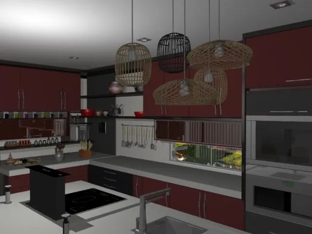 Cozinha Planejada Noturno Reflecta Preto. R$1290 Cada M² - Foto 4