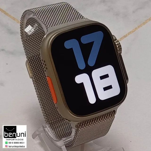 Relógio inteligente W68 ULTRA MAX + Pulseira extra - Estilo e tecnologia no seu pulso