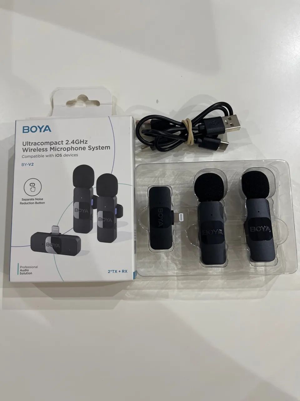 Microfone sem fio Boya BY-V2 para iOS