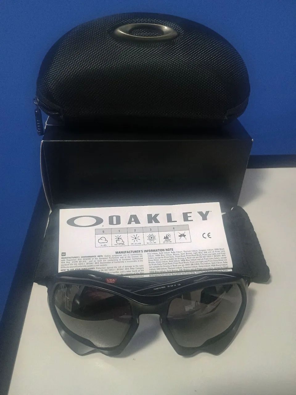 Óculos Oakley Plazma Original Novo na Caixa e Case Lentes Black Polarized - Foto 6