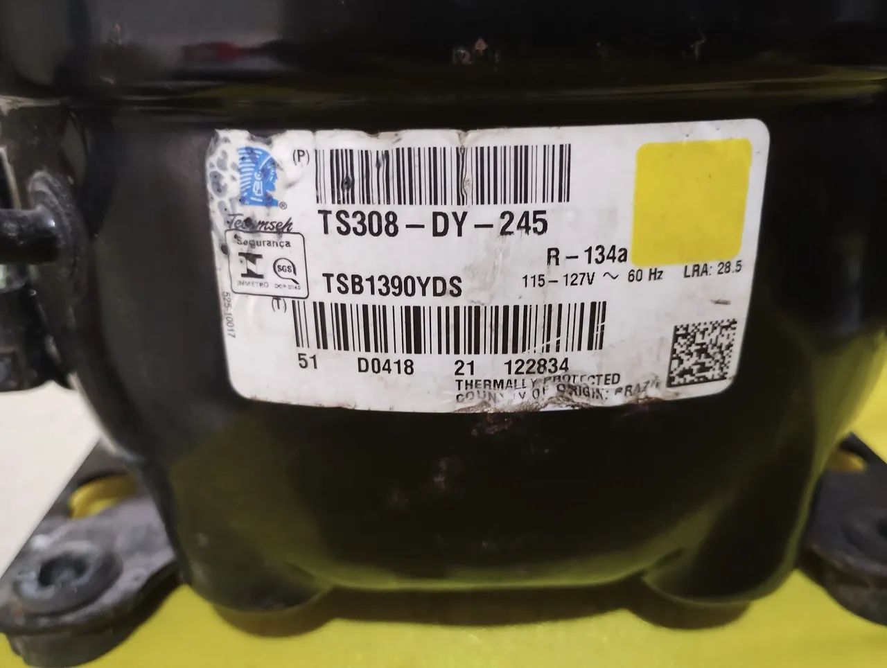 Compressor 1/3 HP GAS R134 - Foto 2