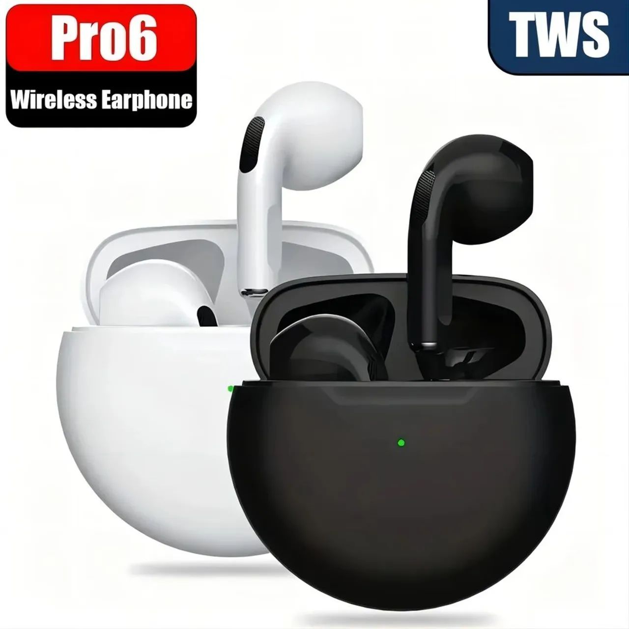 Fone de ouvido sem fio bluetooth pró 6