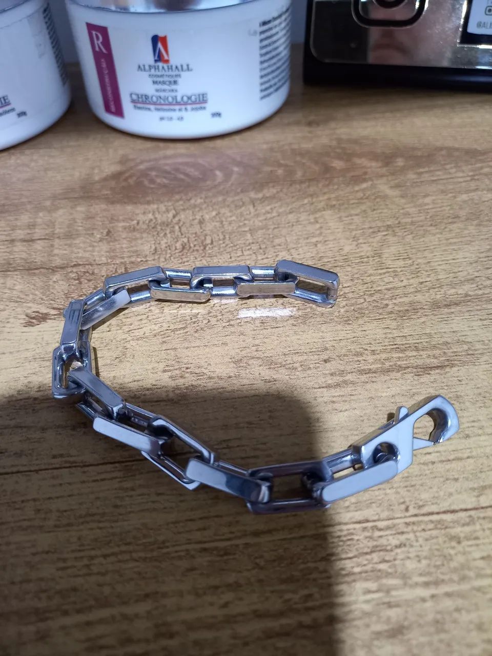 Pulseira de corrente em aço inoxidável - Foto 2