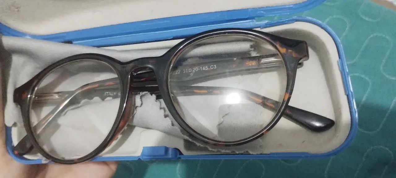 Armação Óculos sem grau unissex camuflado marrom  - Foto 4