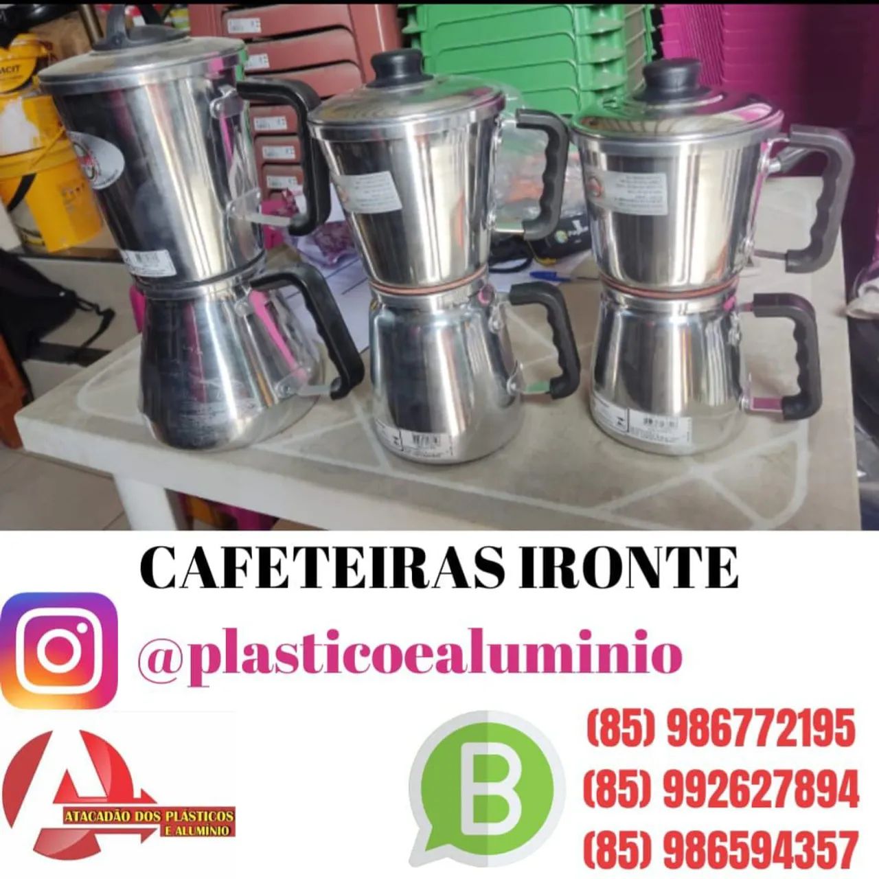 Cafeteira de alumínio 