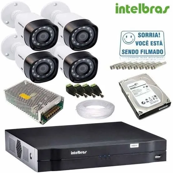 Kit de Câmeras de Segurança Intelbras Completa