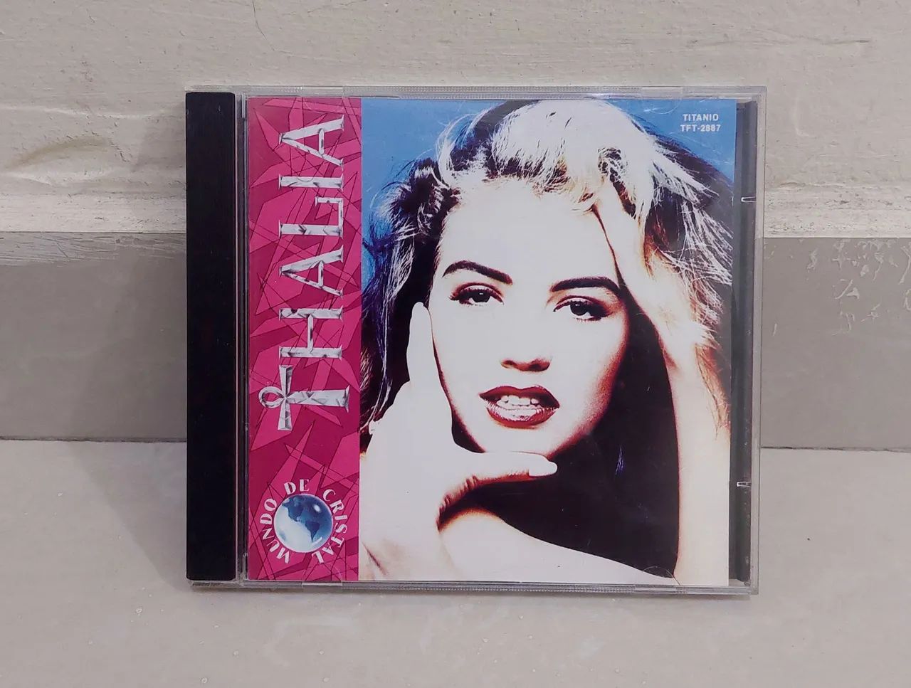 CD Thalía - Mundo de Cristal 1991 original Raro