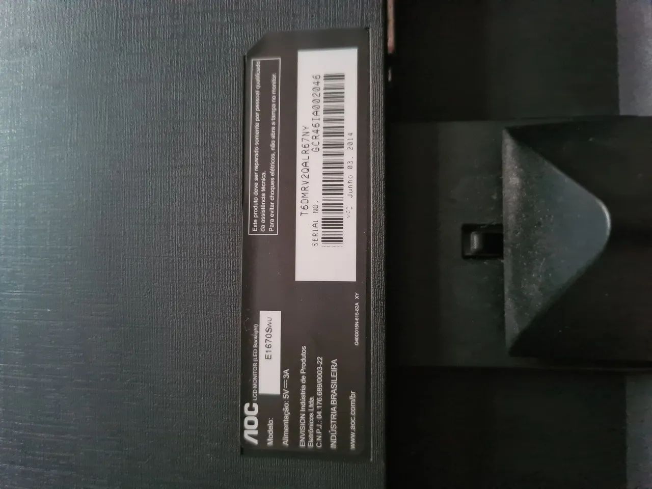 MONITOR USB AOC 16' PERFEITO PARA DVR E JOGOS - Foto 3