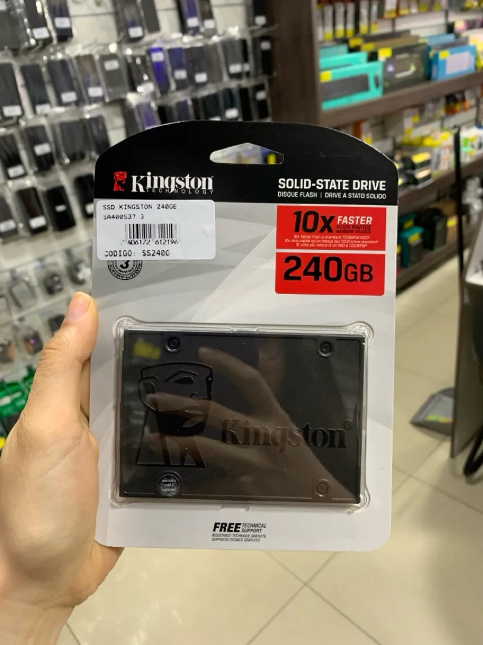 SSD KINGSTON 240GB - NOVO