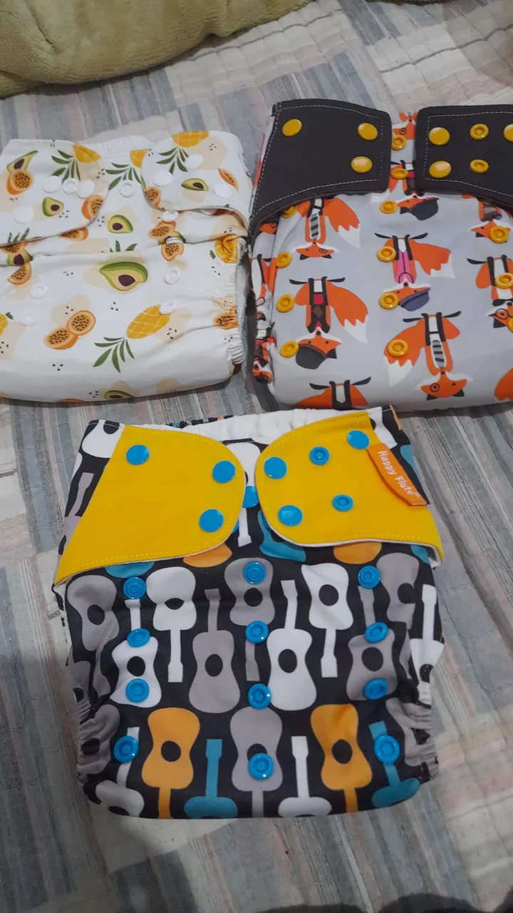 Fraldas de pano para bebê - Diversos modelos