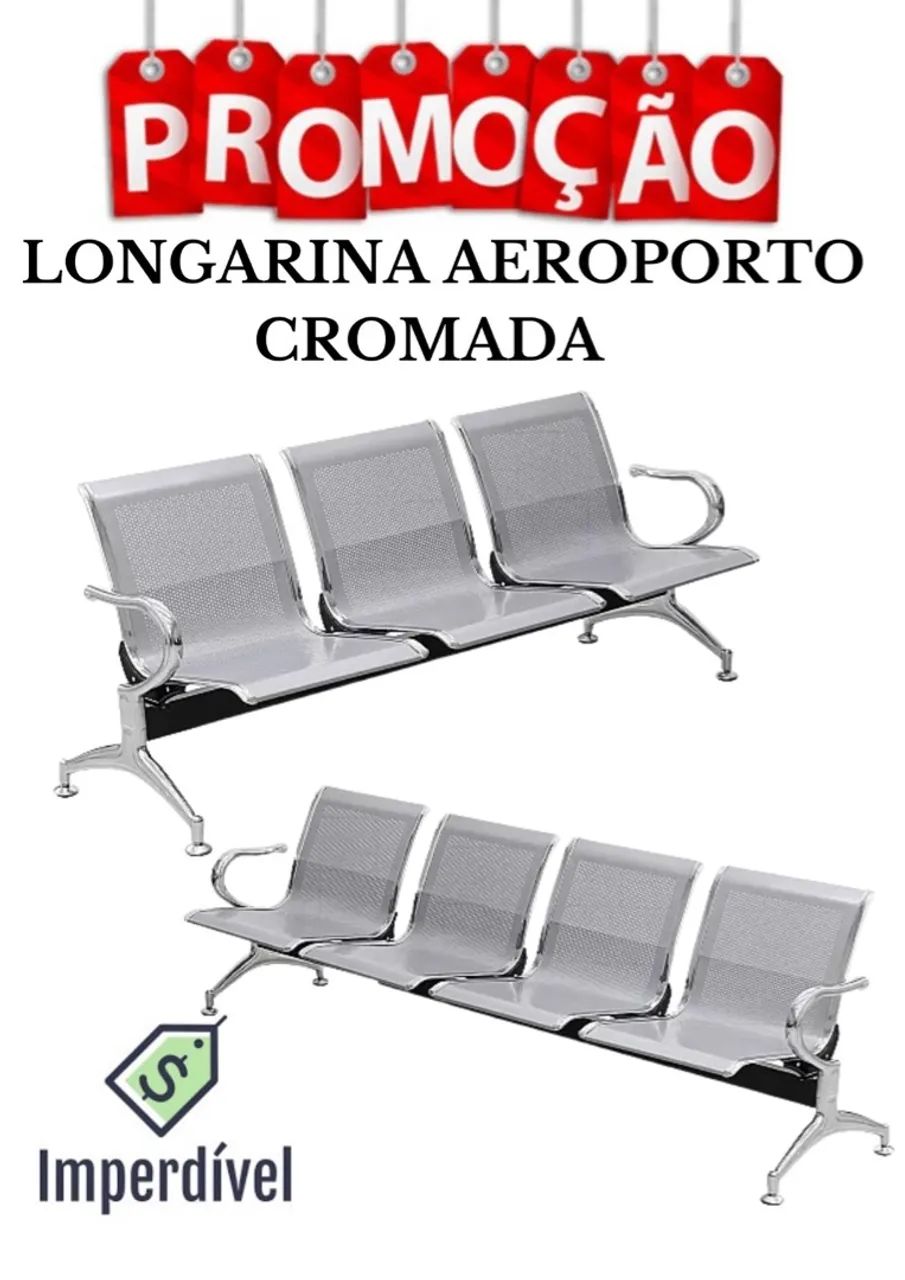 LONGARINA AEROPORTO CROMADA NOVAS DE FÁBRICA  