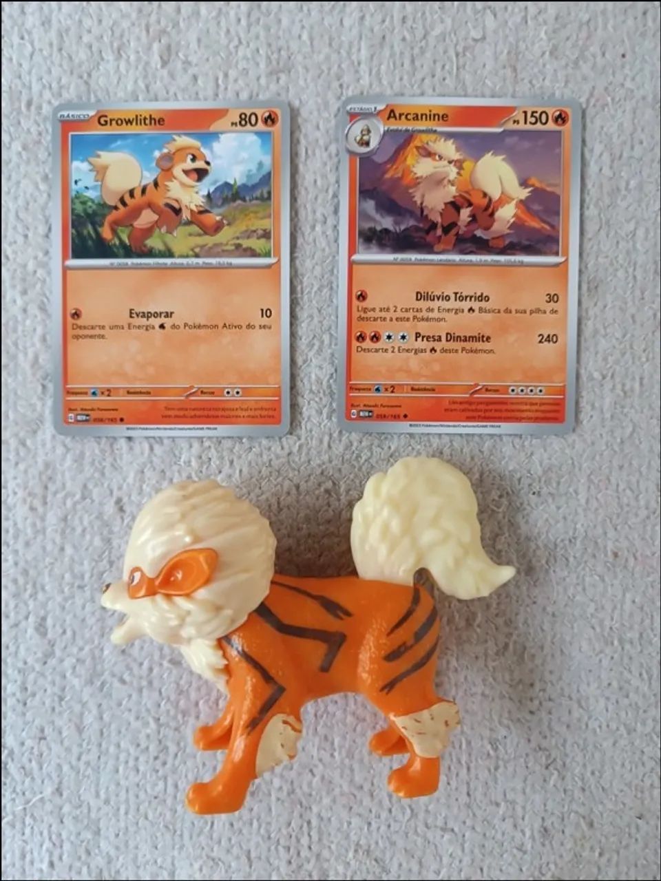 Colecionável Pokémon Arcanine Burger King 2019 & Cards Originais (Novos)