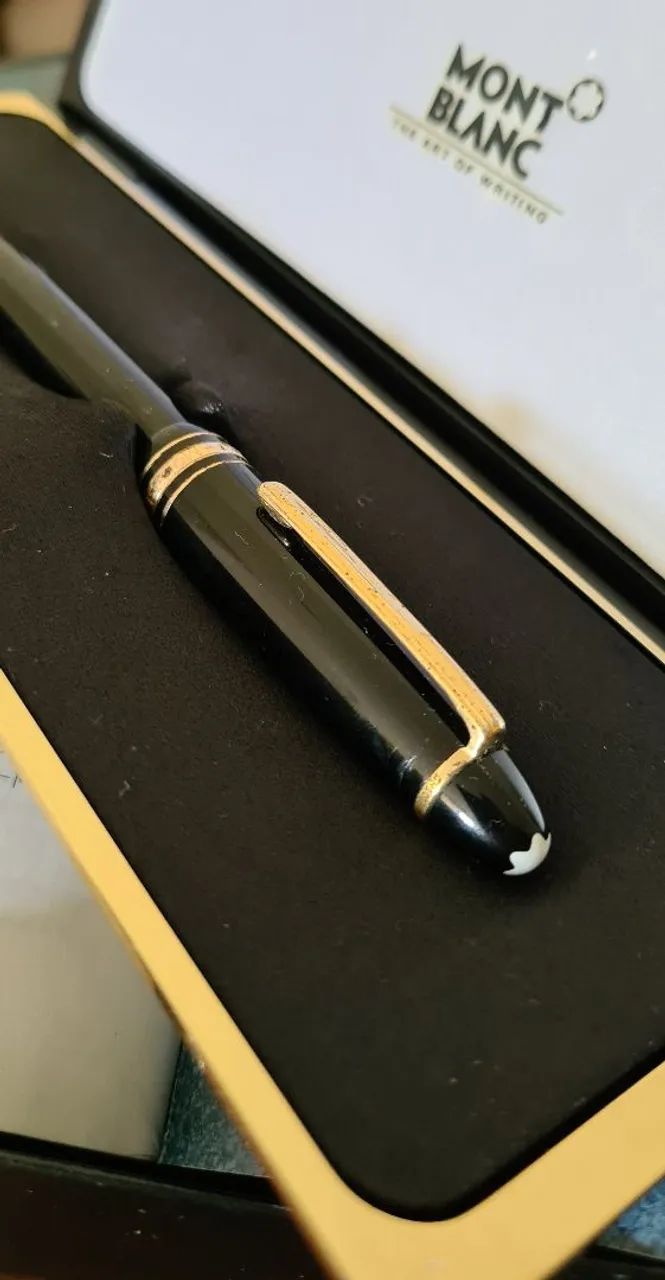 Caneta Montblanc Meisterstück LeGrand com estojo e certificado original. - Foto 3