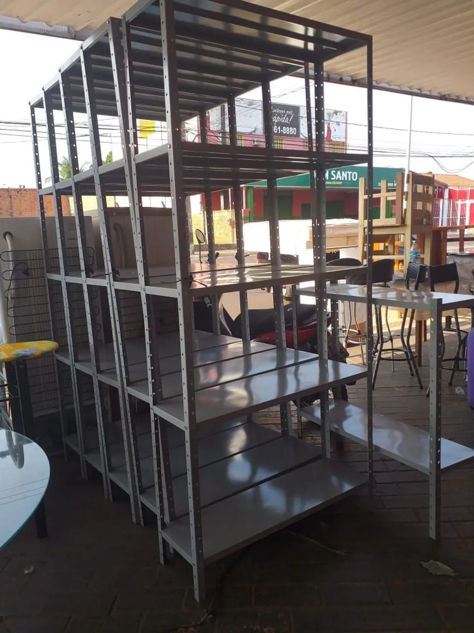 Estante de aço 5 bandejas, $299 á vista a unidade!