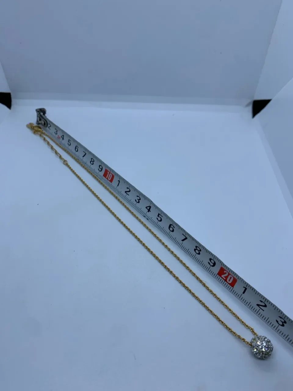 swarovski colar dourado pingente de esfera com cristais - Foto 5