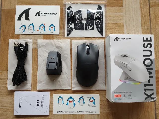Mause attack shark x11 Novo Preto - Foto 3