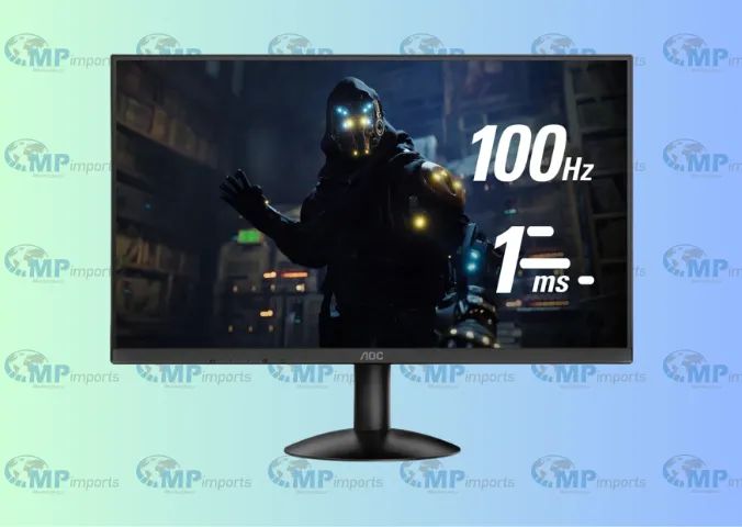 Loja MP Imports: Monitor Gamer Aoc 21,5 Full Hd 100hz 1ms 22b30hm2 Preto 127/220V - Foto 2