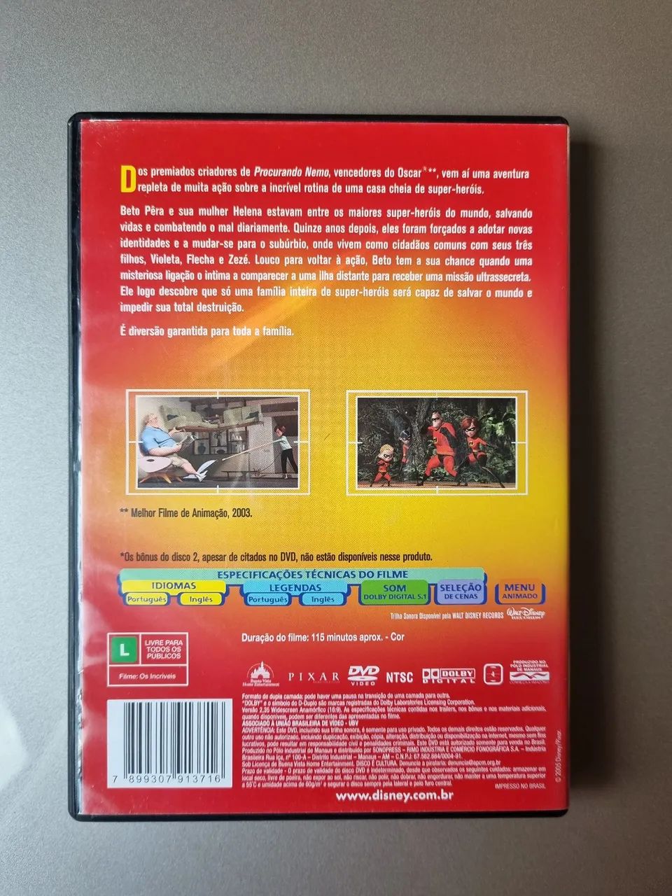 DVD Os Incríveis - Edição Limitada - Foto 2