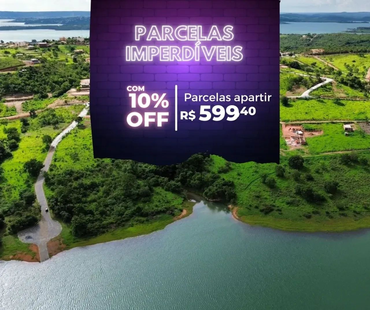 # Lotes com Pagamento Facilitado e Escritura, 699 Mensal!* .