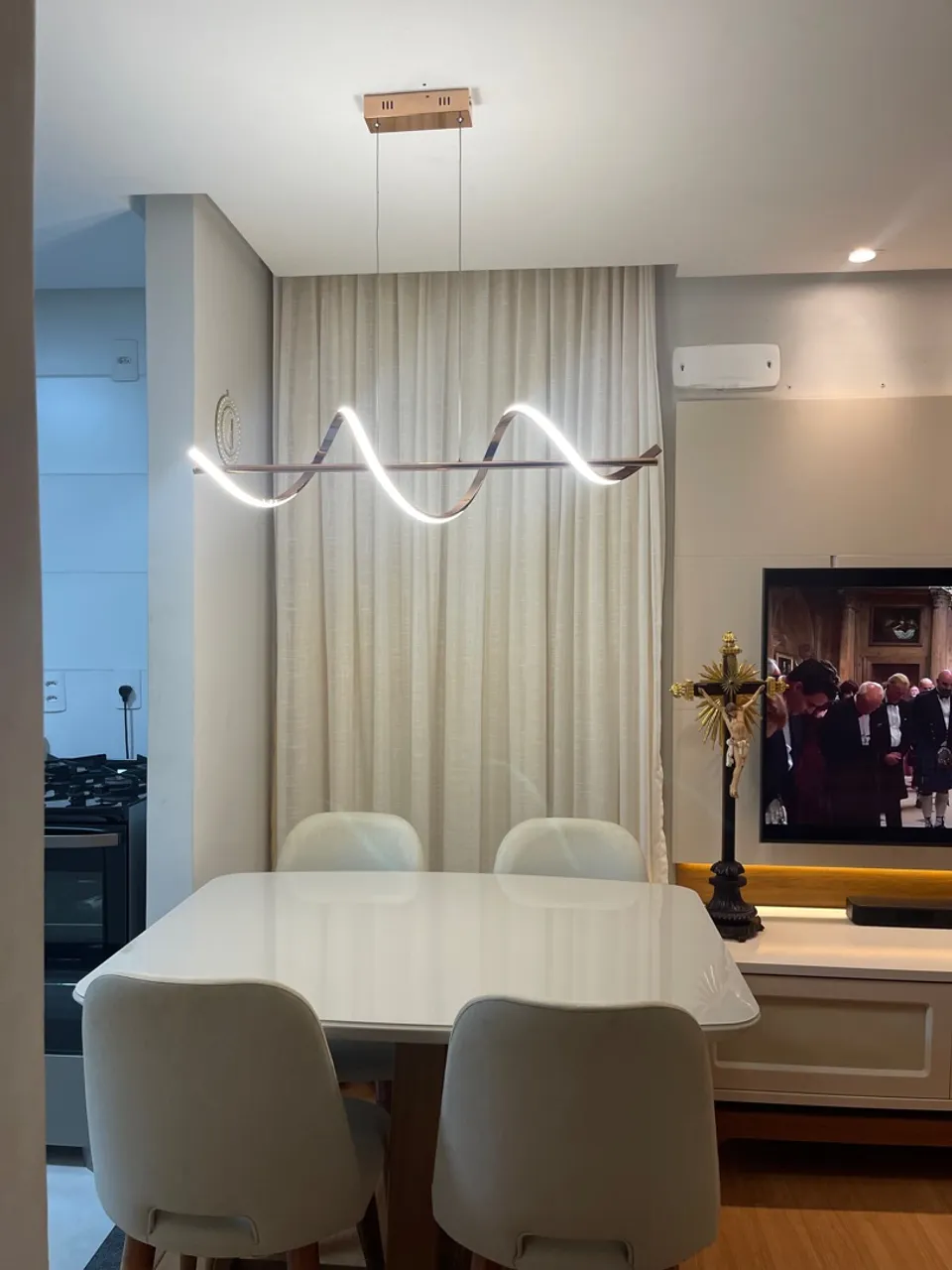 Luminária Pendente Moderna Design Ondulado LED