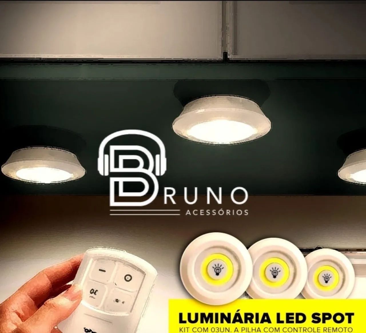 Luminária de LED para Teto - Sensor de Movimento - Iluminação Prática - Foto 2