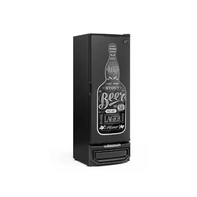 Cervejeira 400L Top Porta Solida Desenho - Gelopar