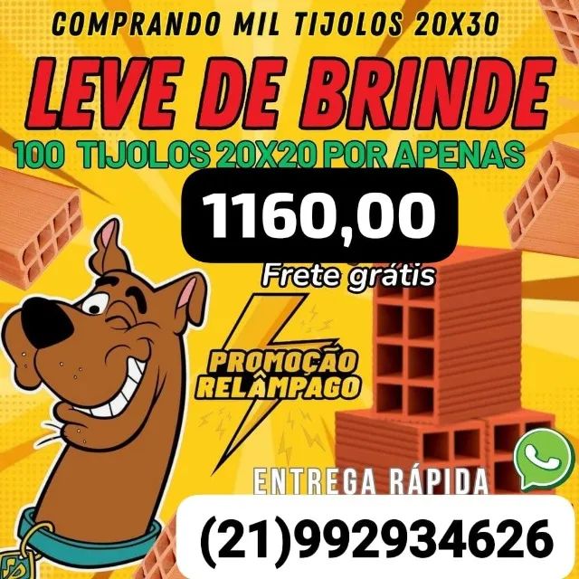 Tijolos Direto da Fábrica com o Melhor Preço do Rio!