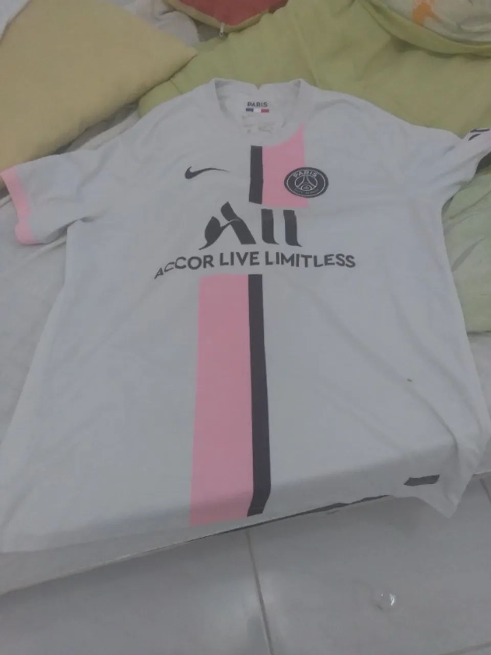 Camisa psg preto e rosa