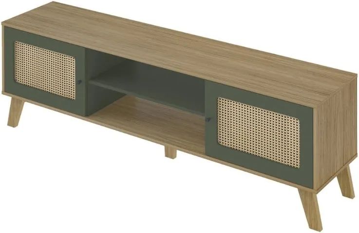 Rack para TV até 75" cor Carvalho com Menta - Foto 2