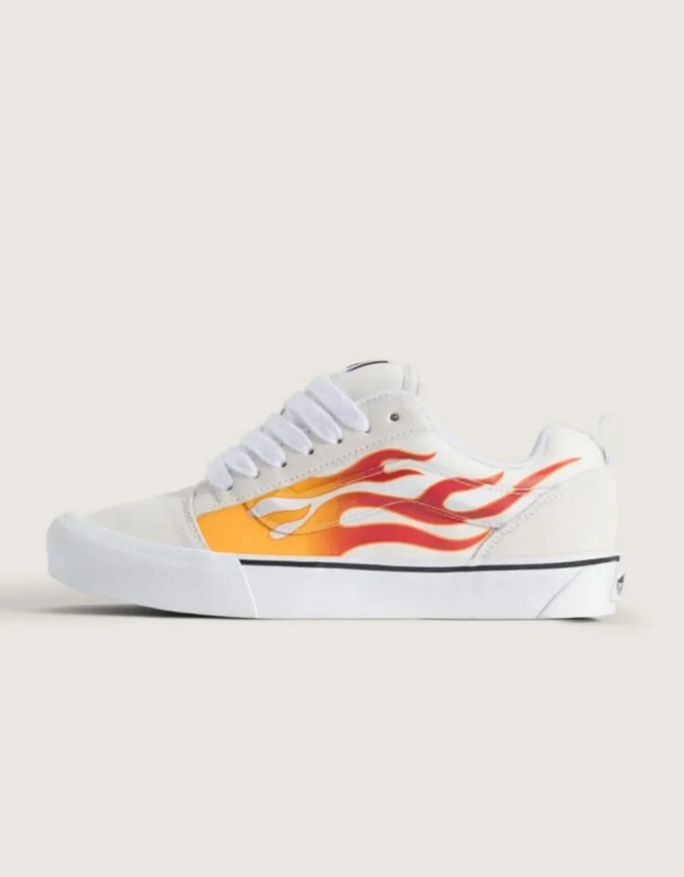  Frente Grátis  Vans knu skool flame cream, Num 40 - Foto 2