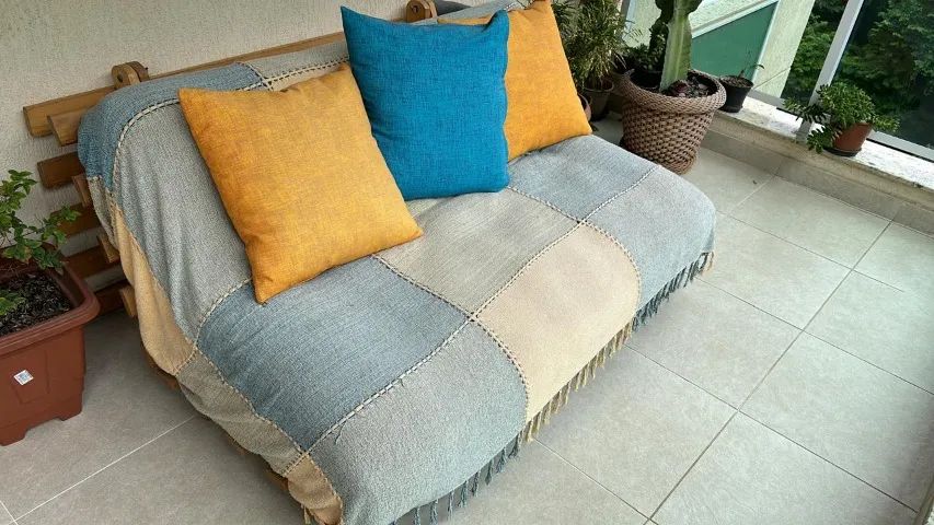 Futon (colchão+estrado, junto ou separado), tecido impermeável   - Foto 4