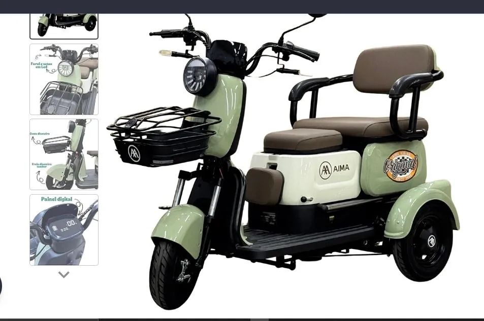Triciclo Aima - 100% Elétrico 