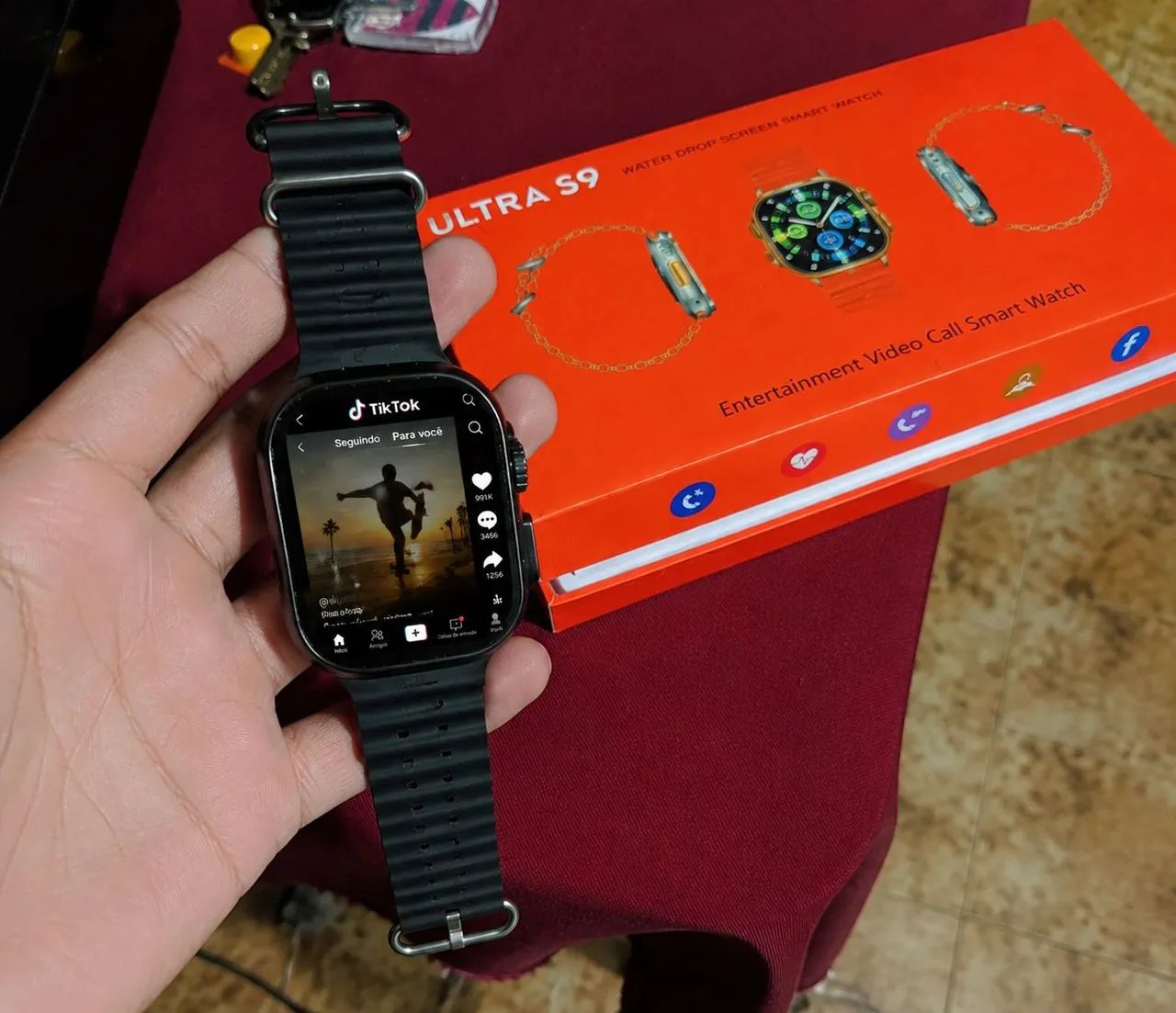 RELÓGIO SMARTWATCH+ WHATSAPP, YOUTUBE, TELEGRAM, FACEBOOK  - Foto 4