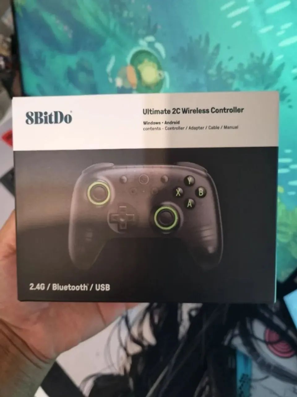Controle 8bitdo Ultimate 2C Sem Fio Windows/Bluetooth - Preto Transparente - Novo Lacrado  - Foto 4