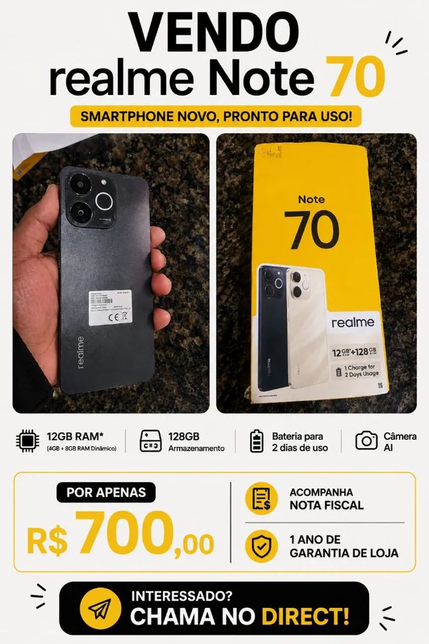 Realme note 70