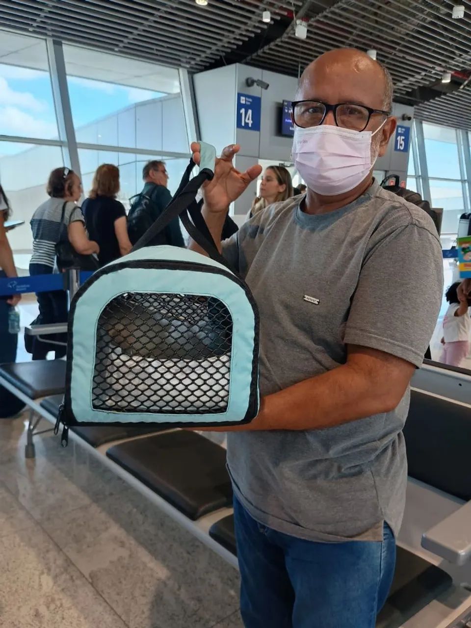 Bolsa flexível para cães e gatos cabine  - Foto 2