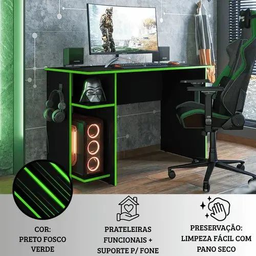 Mesa Gamer Verde