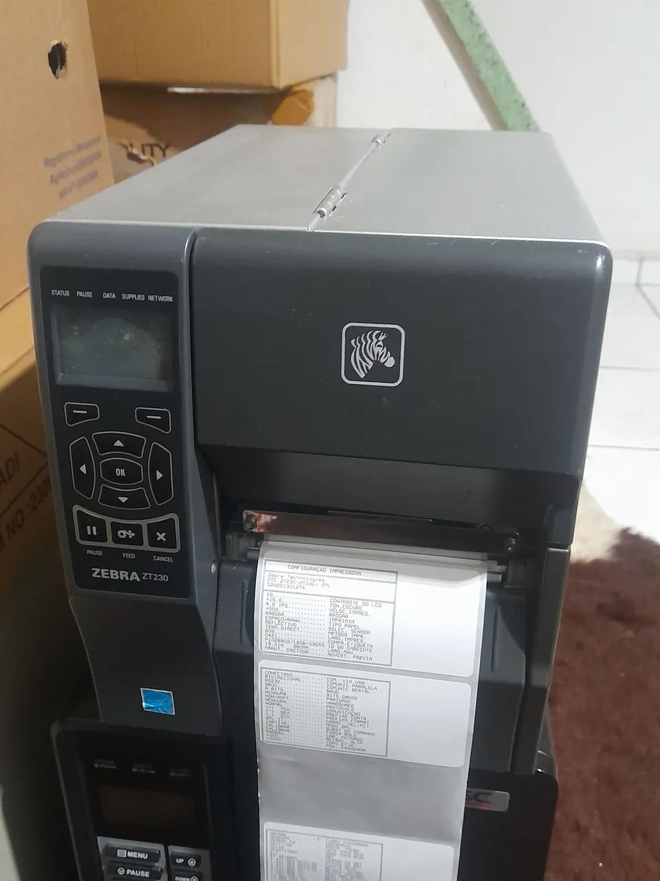 Impressora Zebra ZT230 semi industrial 