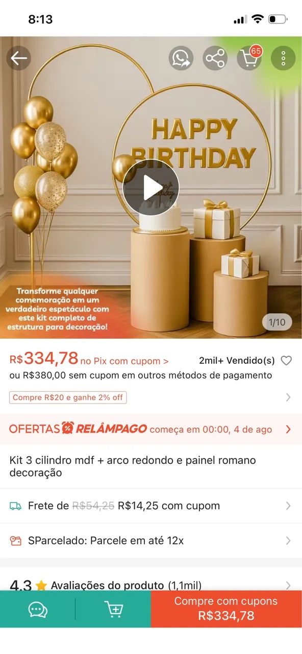 Pegue e monte usado apenas uma vez com 4 decoração acompanhada - Foto 2